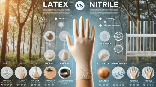 What is the difference between latex and nitrile gloves