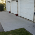 concrete garage transition apron